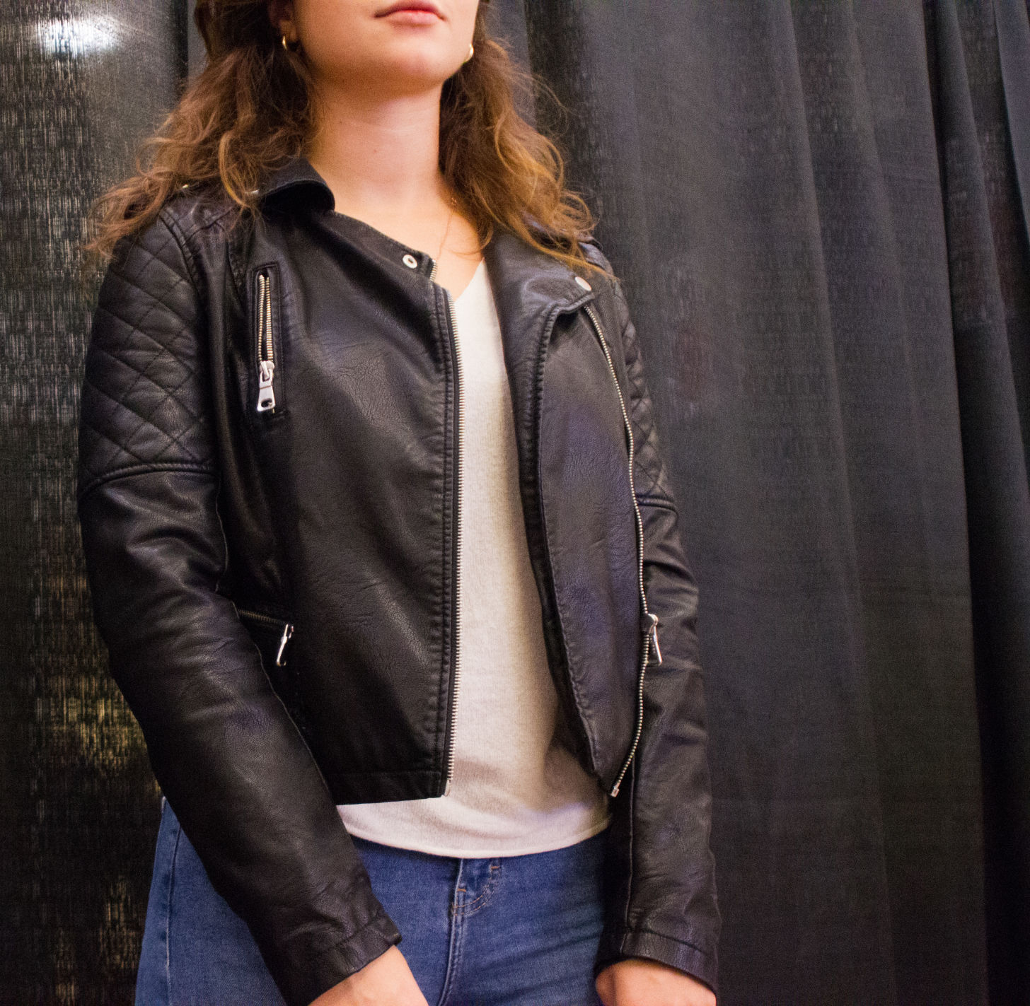 90s leather jacket